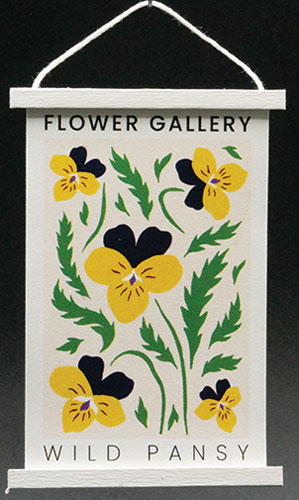 Wild Pansey Hanging Poster